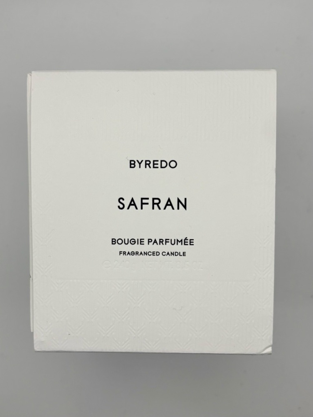 BYREDO Safran Candle 240g | New, Never Burned